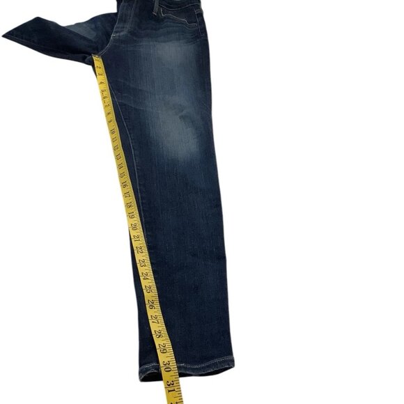 Ag Adriano Goldschmied The Farrah Skinny High Rise Dark Wash Jeans 30 Blue Denim - Picture 8 of 10